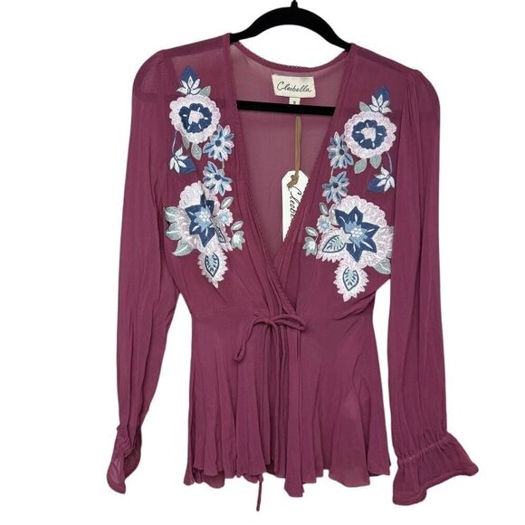 Cleobella Tops - Cleobella Rose Wrap Blouse NWT Sz. S